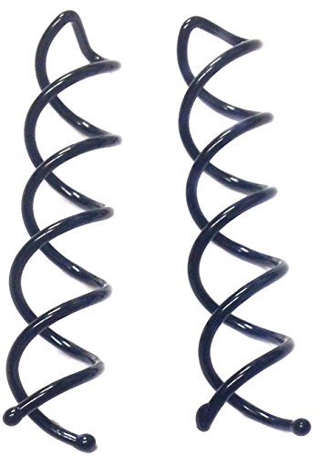 Allsorts 10 Womens Spiral Screw Pin Hair Clip/Twist Barette Black Bridal