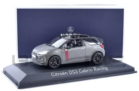 Norev 1:43 Scale 2014 Citroen DS3 Cabrio Racing Model Car (Matt Grey)