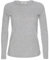 Missloved Ladies Womens Plain Long Sleeve Round Neck Top, M/L to fit UK 12 - 14, Marl Grey
