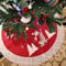WEWILL werden Marke Luxus dicken Weihnachtsbaum Rock gestickten Schneemann mit Tartan Design Startseite Ornament-35-Zoll / 90CM Durchmesser (Style 5)