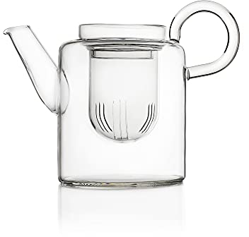 Ichendorf Milano Teiera Alta | Collezione Piuma | 70 cl | Vetro Borosilicato | Fatto a Mano