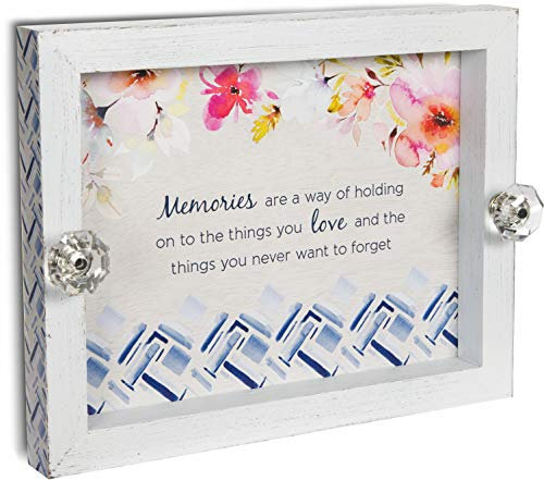 Pavilion Gift Company Memories Floral Jewelry Tray, White, Multicolor