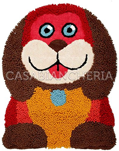 Tappeto antiscivolo Bau Bau-Rosso