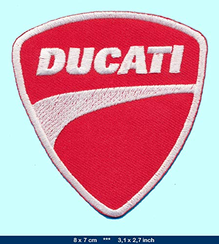 Ducati Patch Aufnäher Bügelbild Motorrad Monster Diavel Italy Moto GP DUC10