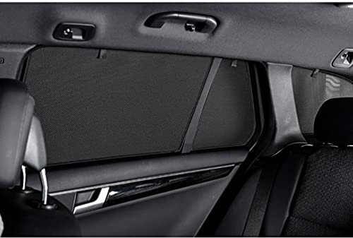 Satz Car Shades (Hintertüren) kompatibel mit Jeep Compass (MX) 2017- (2-teilig), Schwarz