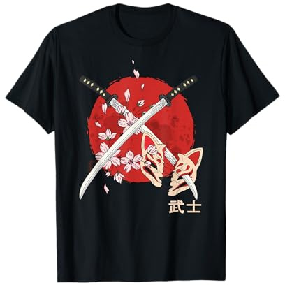 Ancienne fleur de cerisier japonaise - épée katana samouraï T-Shirt