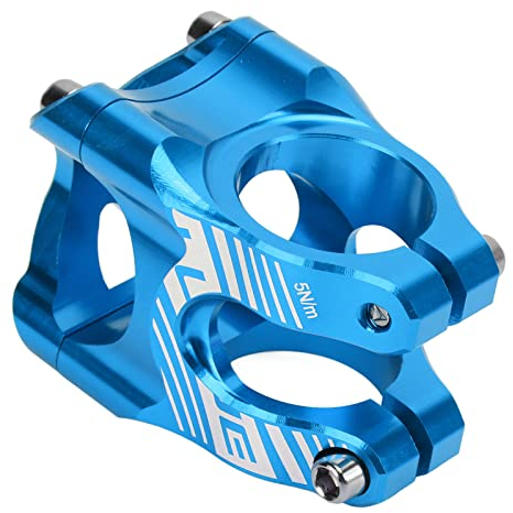 SPYMINNPOO Fahrrad Vorbau, 31,8 Vorbau 35 Mm Fahrradvorbau Mountainbike Vorbau Kurzer Lenkervorbau Leichter, Hochfester MTB Vorbau aus CNC Aluminiumlegierung für Rennrad Mountainbikes(Blau)