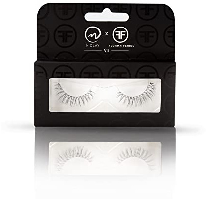 NICLAY falsche Wimpern – hochwertige fake lashes im natürlichen Look, kreiert mit Star-Stylist Florian Ferino, bis zu 30 mal wiederverwendbar - 1 Paar