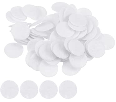 sourcing map 100 Stück Runde Bastelfilz 10mm, Filzkreise Handwerk Filz Pads Vliesstoff Filzkissen für Nähen, DIY Projekt, Bastelarbeiten, Handwerk, Decoration (Weiß)