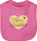 Baby Lätzchen - Aufdruck selbst gestalten - Dein Wunschtext I Geschenk personalisiert Weihnachten I Vatertag I Muttertag I Geburtstag - Unisize - Pink - text latz personalisierte herz