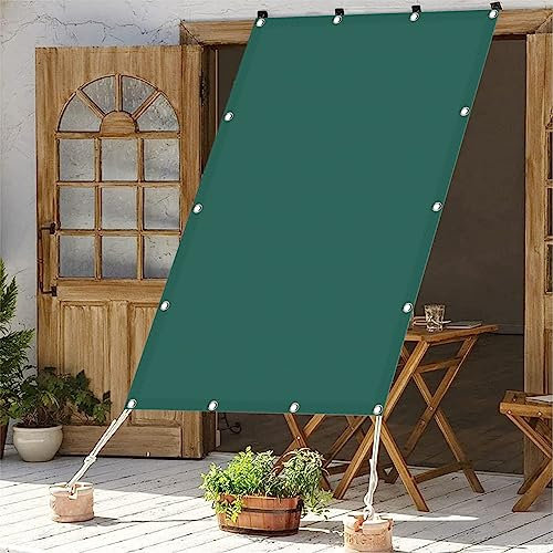Sonnensegel Rechteckig 3 x 8.5 m,Sonnenschutz Wetterschutz Reißfestigkeit, Sonnensegel für Gartenpavillon Sunset,HDPE Sichtschutz Garten, für Terrasse, Garten, Balkon, Dunkelgrün