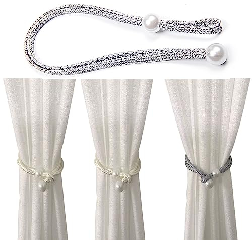 4 Artículo Correa de Cortina Decorados con Perlas Hebillas de Europa Cortinas Cortina Cuerda Abrazaderas Hebillas Accesorios para Cortinas