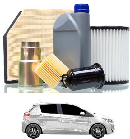 Tagliando compatibile con TOYOTA Yaris 1.3 73 kw - 4 Lt di olio + 3 Filtri anno 2011-2024