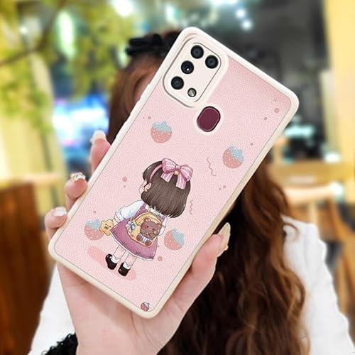 Lulumi-Phone Case For Samsung Galaxy M31/M31 Prime/M21S/F41, Cartoon Back Cover simple luxurious funny Anti-knock youth Dirt-resistant soft shell Phone lens protection texture