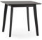 HOMN LIVING Esstisch, Pomago, 80 x 80 cm, Schwarz, Massivholz, 80 cm (Breite), 80 cm (Tiefe), 75 cm (Höhe)