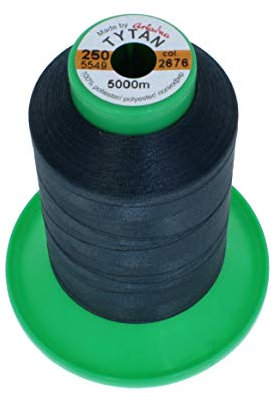 4 Rollen a 5000 Meter Nähgarn Overlockgarn Kettelgarn TYTAN 250 (2676 - anthrazit)