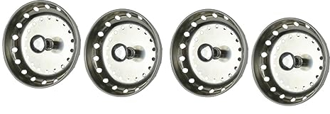 Angoily 4 Pièces Bouchon de Salle de Bain Filtre d'évier Stainless Steel crépine de Baignoire passoire de Baignoire Attrape-Cheveux Bouchon de Baignoire crépine de vidange pour
