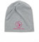SCHIETWETTER Accessoire Kinder Mütze, Leichte Beanie, Übergangsmütze, dünne Kopfbedeckung, Logo-Print, stretch, warm, einfarbig grey/fuchsia 52