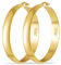 Rajputana Goldene Creolen für Frauen 8mm Breite Große Goldene Large Hoop Earrings Hypoallergene Große Creolen für Damen Leichte Klobige