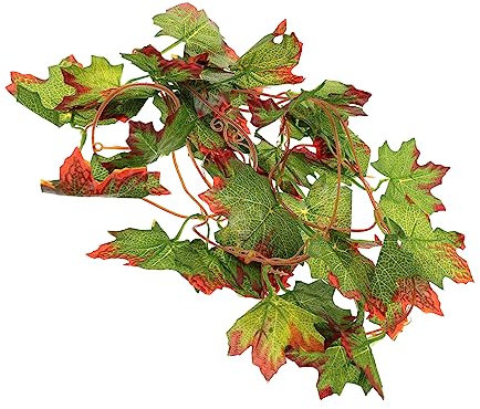 SUPVOX Lot De 4 Fausses Feuilles De Vigne pour Reptiles Décoration Dhabitat pour La Maison