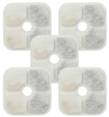 vhbw 5X Filter kompatibel mit Catit PIXI 2,5L Trinkbrunnen für Katzen, Hunde - Filterelement