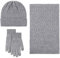 Qixiu mütze Set Damen Winter,kapuzenschal,herbstdecke,schal Damen Winter beige,gelber schal,bunter wollschal,Set,schal lila Damen,Weihnachten schal,mützen Set Damen Winter