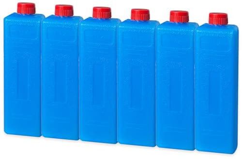 Kyzuzia Packs de Glace réutilisables de 6pcs pour Les glacières, 200 ML Chacune,Blocs Réfrigérants pour Le Déjeuner, Sac de Congélation Réutilisables pour Glacière Sac Isotherme