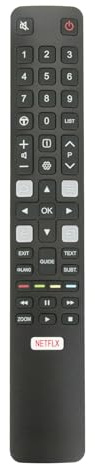 AULCMEET Mando a distancia,ARC802N-YUI1 ARC802N YUI1 Nuevo Mando a distancia apto para fit for TCL LED QLED 4K TV 65X10 40ES560 32ES560 75EP660 65EP660 60EP660 55EP660 50EP660 43EP660 65EC780 55EC780