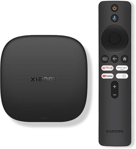 Xiaomi TV Box S 4K 3Nd Generation | Mibox Resolución 4K Ultra HD | Chormecast Compatible con Google TV | Bluetooth 5.2 y WiFi de Doble Banda | Android TV 10.0 Integrado | Versión ES | Color Negro