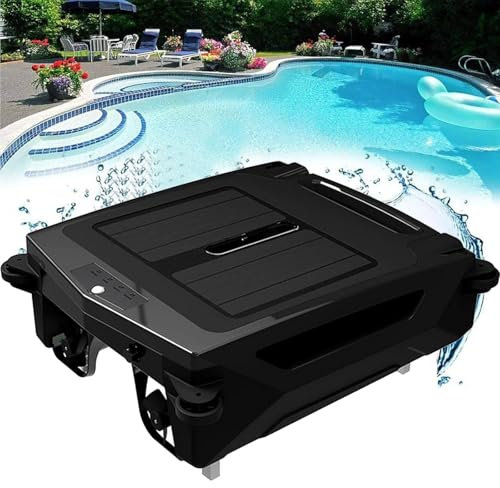 aromaoveite Robot Nettoyeur De Piscine Solaire Automatique, Skimmer Portable, Skimmer sans Fil pour Piscines Hors-Sol, Jusqu'à 1076 Pi², Autonomie De 6 H, Stationnement Et Rotation Automatiques