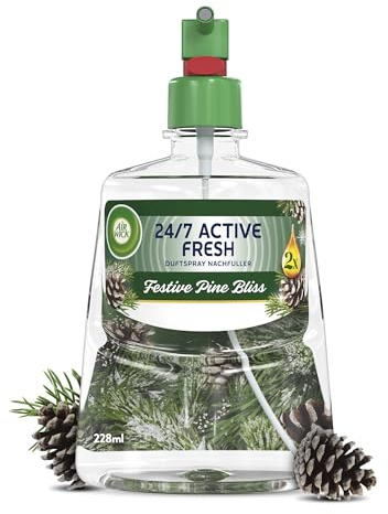 Air Wick Active Fresh Wasserbasiertes Automatisches Duftspray Nachfüller Festive Pine Bliss 228ml