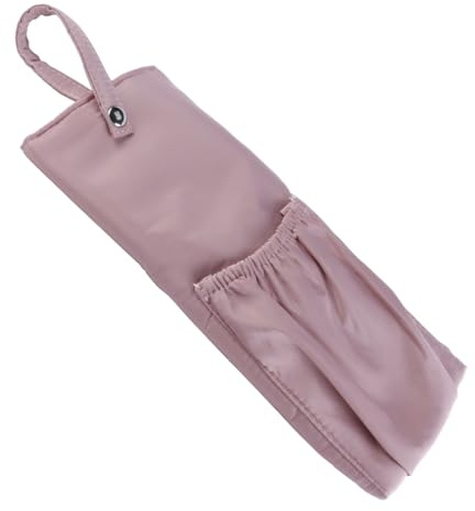 Durlo Bolsa para rizador de pelo, resistente al calor, estuche de viaje para el hogar, color rosa claro