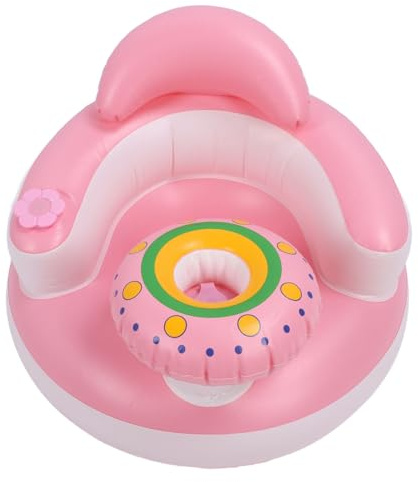 Dilwe Sicherer Aufblasbarer Babysitz mit Unabhängigen Airbags, Einfach Aufzublasender Baby-Sofastuhl für Bodenbad, Bett, Idealer Begleiter für das Kinderwachstum