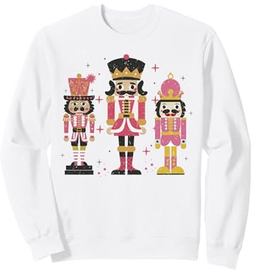 Chemise Casse-Noisette Vintage Rose Femmes Filles Chemises Casse-Noisette Sweatshirt