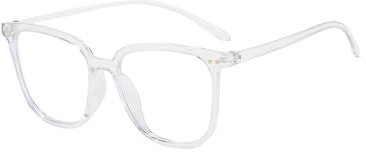 Suertree Groß Rechteckig Kurzsichtige Brille Leichte Distanz Brille für Damen Herren Mode Myopia Fernbrille Durchsichtig -1.5 Dioptrien