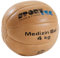 Sport-Tec Medizinball Fitnessball Gewichtsball Rehaball aus Echtem Leder 28 cm, 4 kg