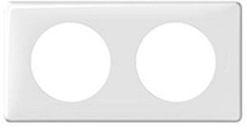 Legrand 068632 Plaque Céliane 2 Postes, Blanc