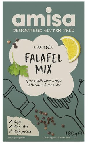 AMISA/Hildegard Organic Gluten Free Falafel Mix 160g (Pack of 1)