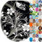 Sanilo Toilet Seat, Wide Choice of Beautiful Toilet Seats, Stable Hinges, Easy to Mount (White Flower)