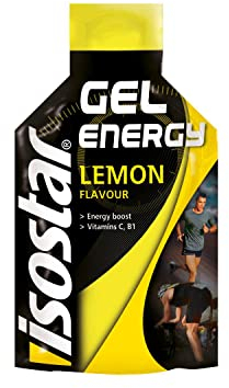 Isostar - Gel Energy Citron - Gel Énergétique Source de Glucides et de Vitamines - 195793