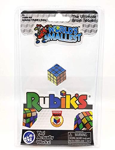 World's Smallest Toys 503 Worlds Smallest Cube Rubik's Rubiks Würfel, Mehrfarbig, Einheitsgröße