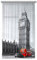 AG Design London Big Ben Polyester Vorhänge, Küche, Wohnzimmer 140 x 245 cm Gardinen 1 Teil | FCSL 7528