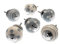 Mango Tree Mixed Set of Whisper Grey & White Ceramic Cupboard Knobs/door knobs/drawer knobs x Pack 6 (MG-258)