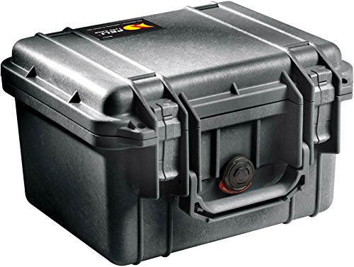 PELI 1300 Koffer mit Maximalem Schutz, IP67 Wasser- und Staubdicht, 6L Volumen, Ohne Schaum, Schwarz