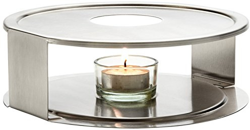 Trendglas Jena schlichtes Edelstahlstövchen, 17 cm