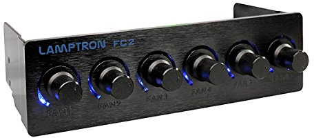 Lamptron Fan Controller-2 45W Per Channel with Anodized Aluminium Housing - Black