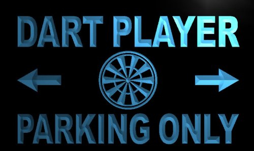 ADVPRO m266-b Dart Player Parking Only Neon Light Sign Barlicht Neonlicht Lichtwerbung