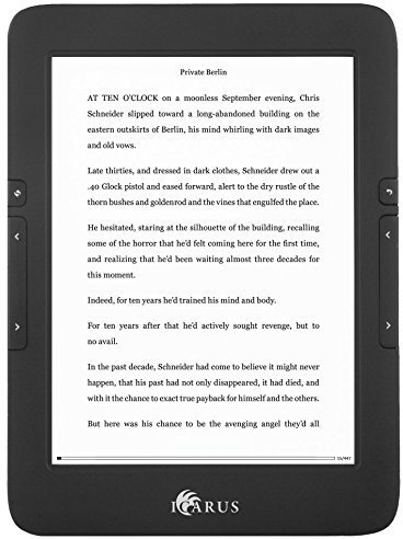 ICARUS lettore e-book Illumina HD E653BK 6 E-INK e-reader con luce frontale, ANDROID 4.2 e WIFI