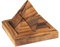 Logica Spiele Art. Pyramide 9 St - 3D Denkspiel aus Holz - Schwierigkeit 3/6 Schwierig - Knobelspiel - Geduldspiel - Leonardo da Vinci Kollektion