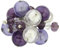 Glass Of Venice Bague en Verre de Murano Sorgente - Violet